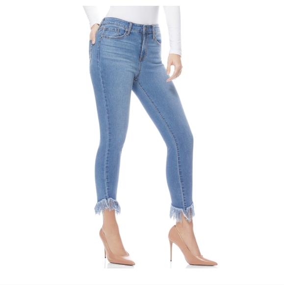 Sofia Vergara Hirise Distressed Ankle Jeans - Picture 3 of 7